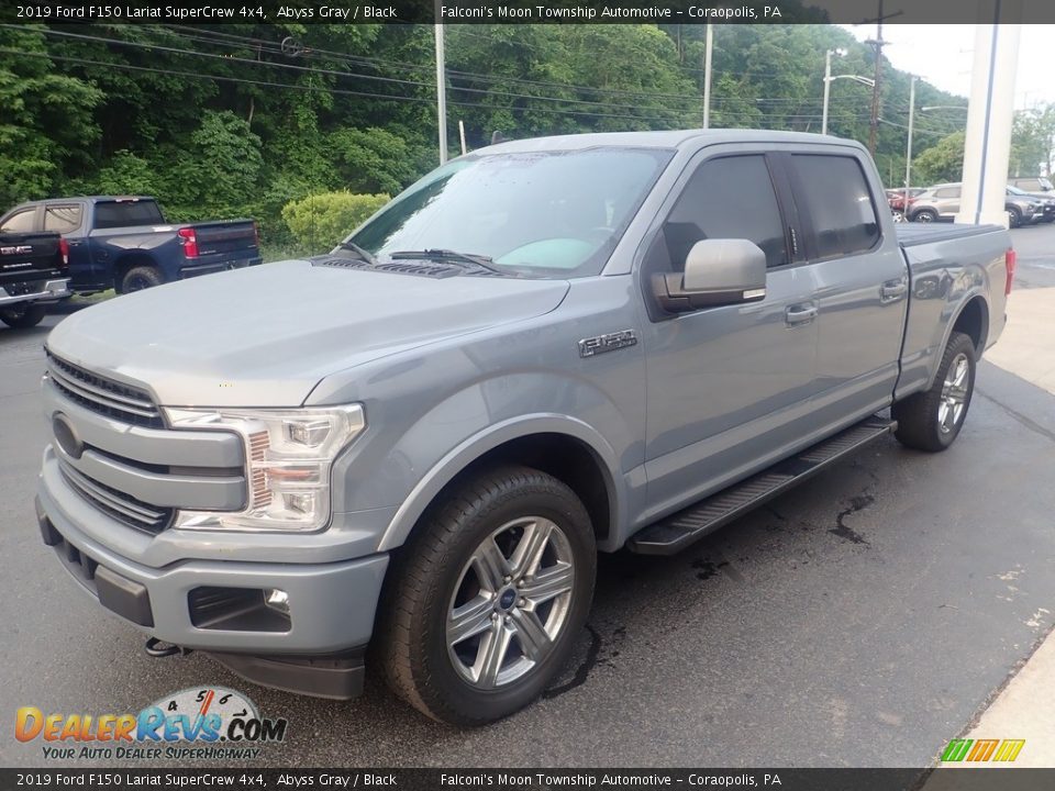 2019 Ford F150 Lariat SuperCrew 4x4 Abyss Gray / Black Photo #7