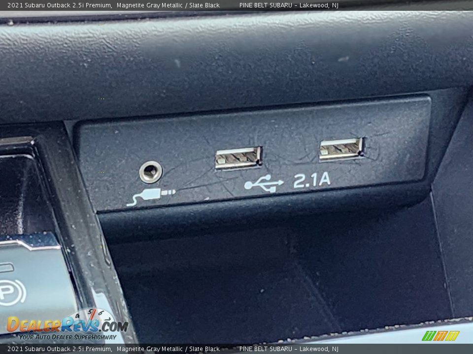 2021 Subaru Outback 2.5i Premium Magnetite Gray Metallic / Slate Black Photo #9