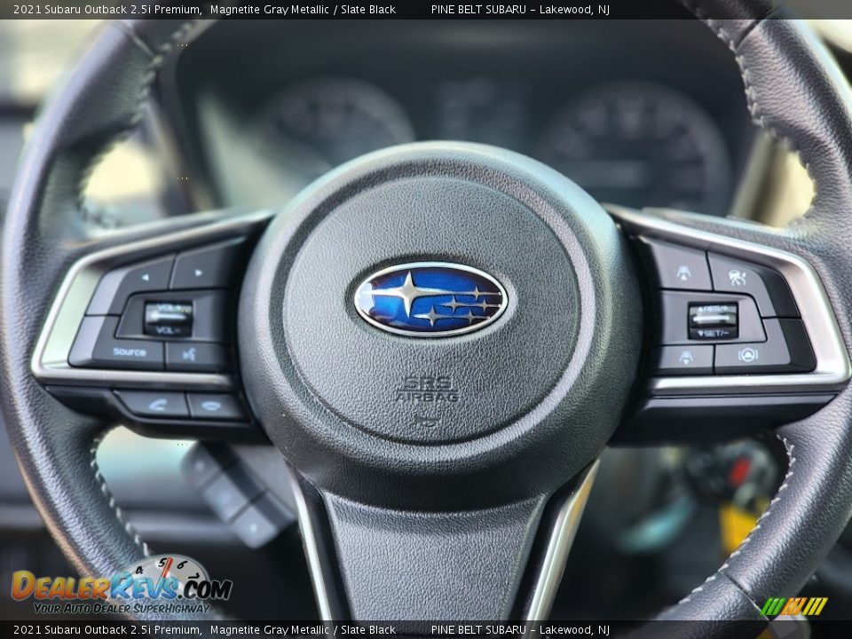 2021 Subaru Outback 2.5i Premium Magnetite Gray Metallic / Slate Black Photo #10