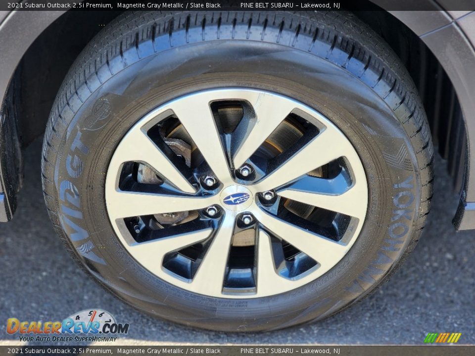 2021 Subaru Outback 2.5i Premium Magnetite Gray Metallic / Slate Black Photo #23
