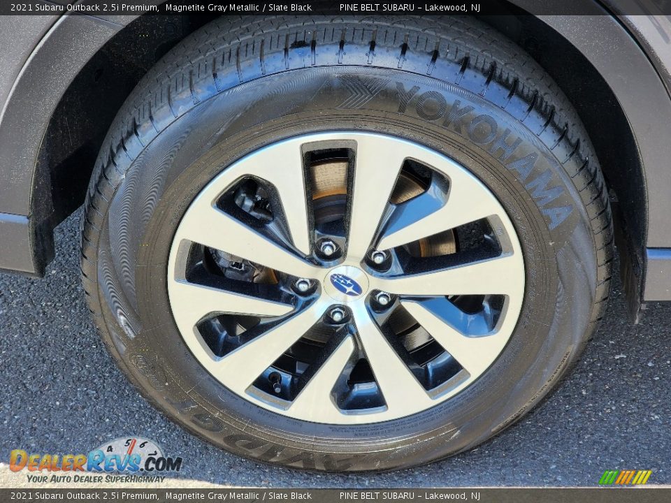2021 Subaru Outback 2.5i Premium Magnetite Gray Metallic / Slate Black Photo #26