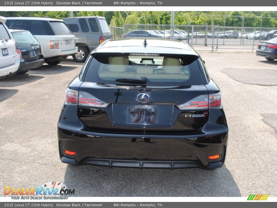 2015 Lexus CT 200h Hybrid Obsidian Black / Parchment Photo #4