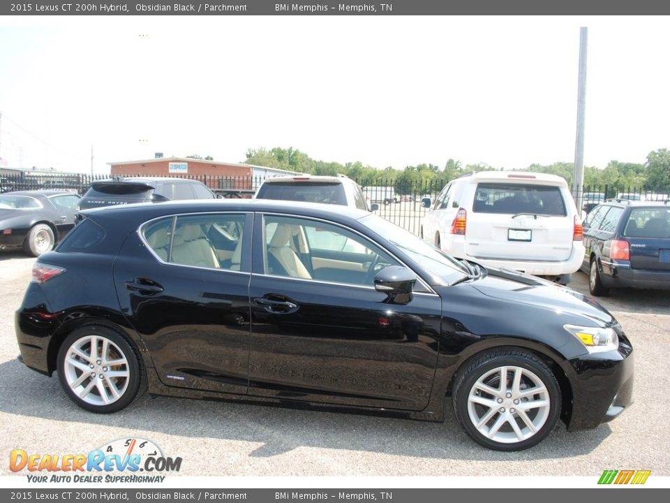 2015 Lexus CT 200h Hybrid Obsidian Black / Parchment Photo #6