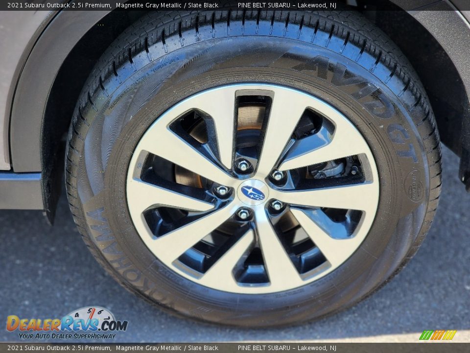 2021 Subaru Outback 2.5i Premium Magnetite Gray Metallic / Slate Black Photo #30