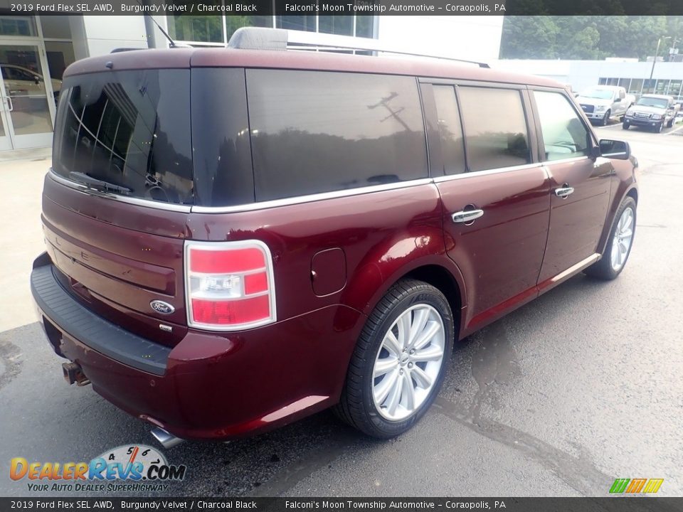 2019 Ford Flex SEL AWD Burgundy Velvet / Charcoal Black Photo #2