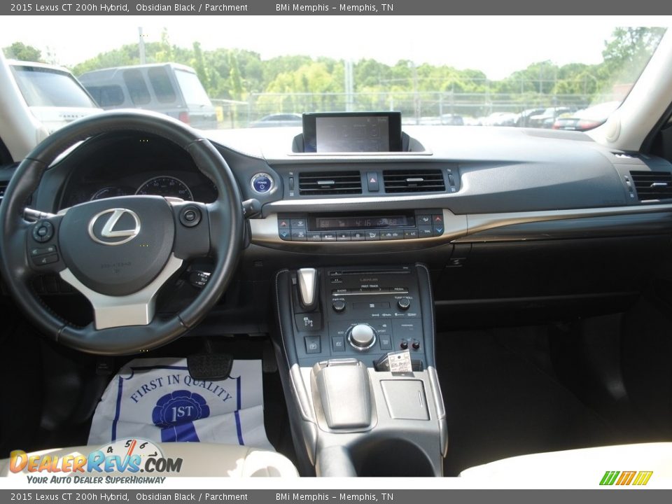 2015 Lexus CT 200h Hybrid Obsidian Black / Parchment Photo #9