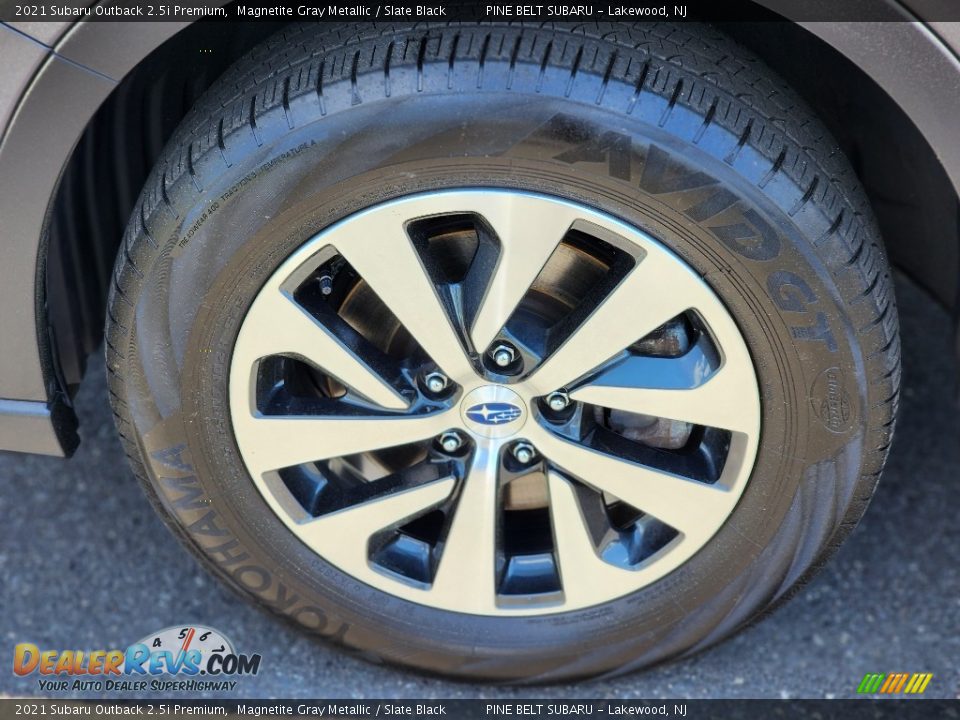 2021 Subaru Outback 2.5i Premium Magnetite Gray Metallic / Slate Black Photo #34