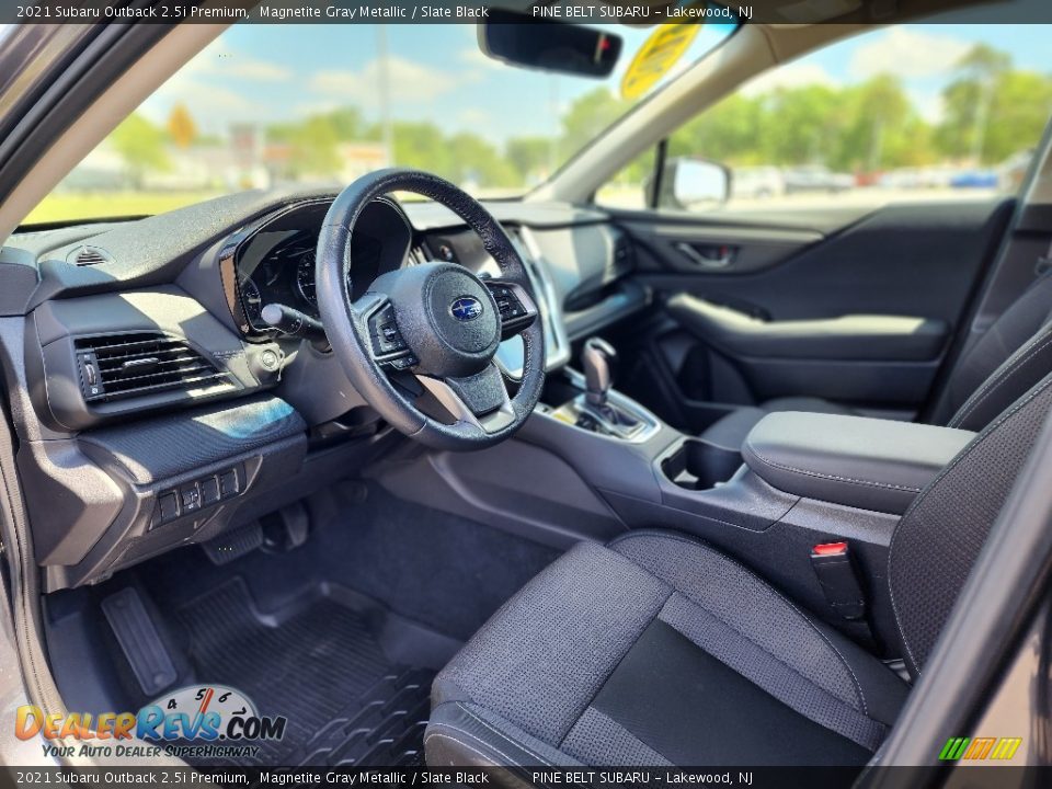 2021 Subaru Outback 2.5i Premium Magnetite Gray Metallic / Slate Black Photo #35