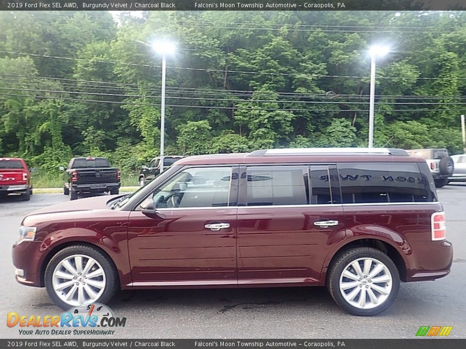 Burgundy Velvet 2019 Ford Flex SEL AWD Photo #6