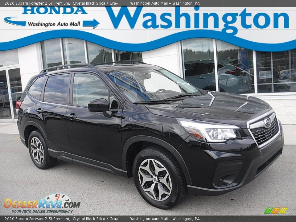 2020 Subaru Forester 2.5i Premium Crystal Black Silica / Gray Photo #1