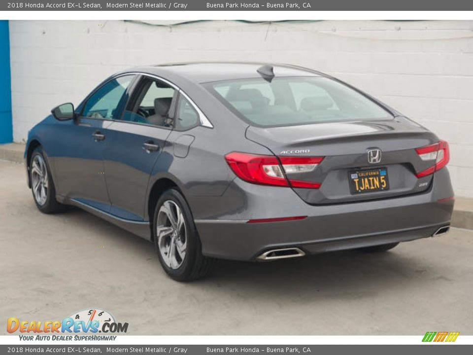 2018 Honda Accord EX-L Sedan Modern Steel Metallic / Gray Photo #2