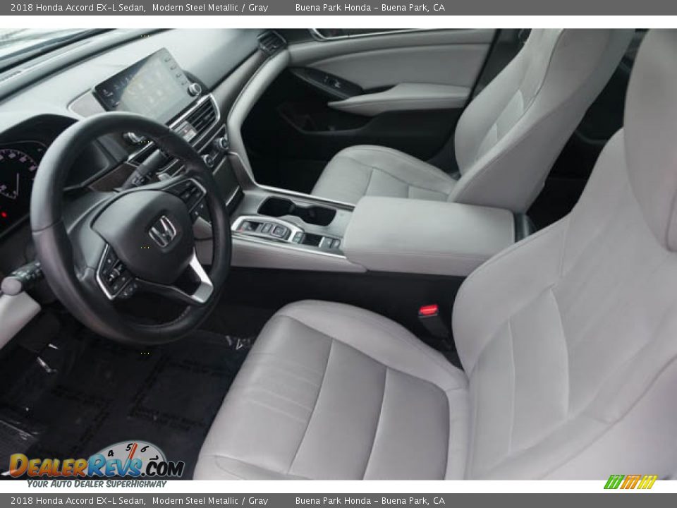 2018 Honda Accord EX-L Sedan Modern Steel Metallic / Gray Photo #3