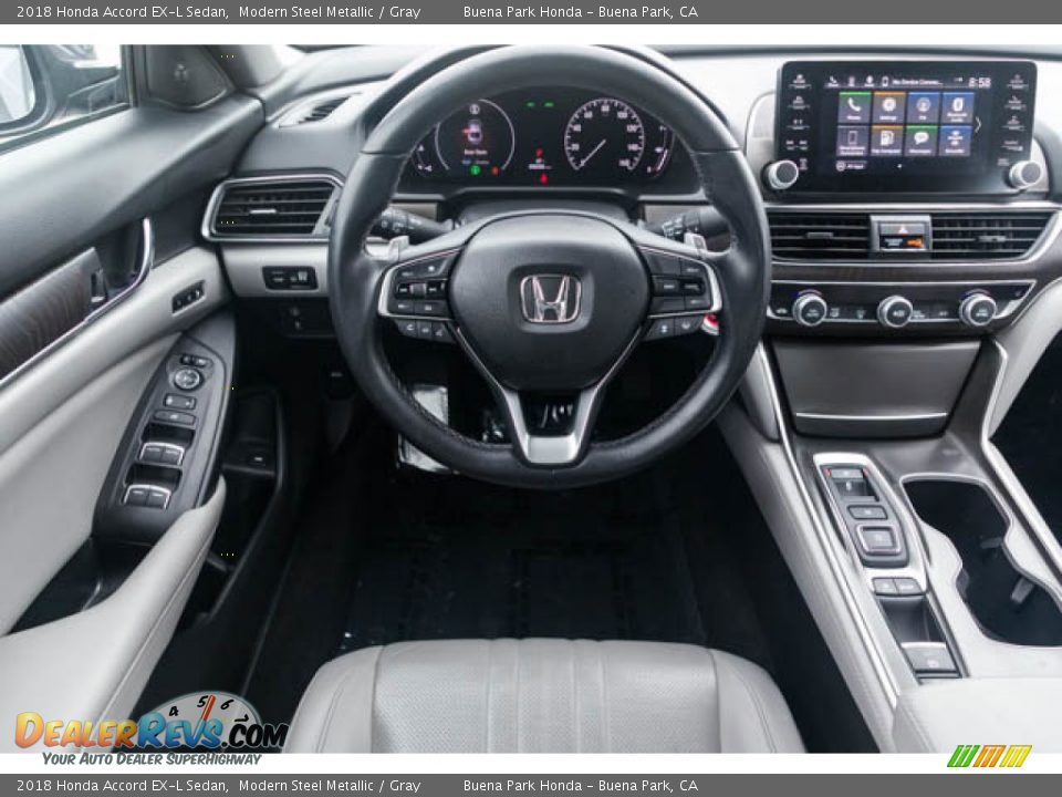 2018 Honda Accord EX-L Sedan Modern Steel Metallic / Gray Photo #5