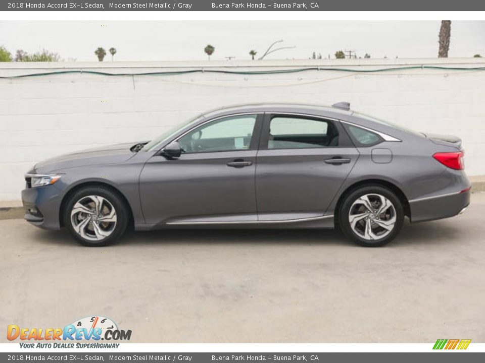 2018 Honda Accord EX-L Sedan Modern Steel Metallic / Gray Photo #8