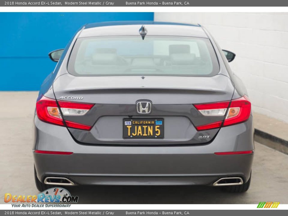 2018 Honda Accord EX-L Sedan Modern Steel Metallic / Gray Photo #9