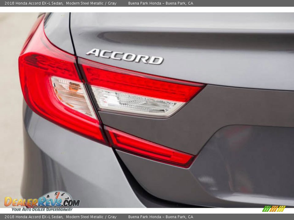 2018 Honda Accord EX-L Sedan Modern Steel Metallic / Gray Photo #10