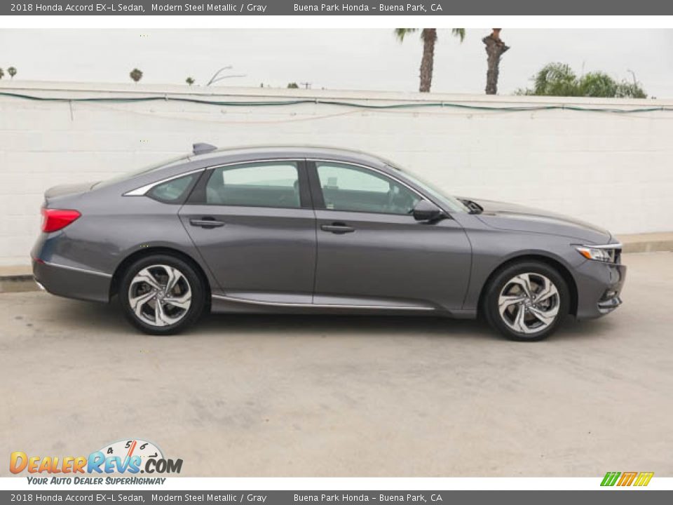 2018 Honda Accord EX-L Sedan Modern Steel Metallic / Gray Photo #12