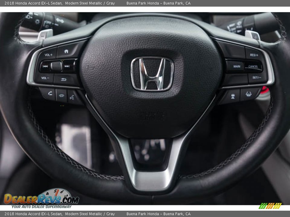 2018 Honda Accord EX-L Sedan Modern Steel Metallic / Gray Photo #13