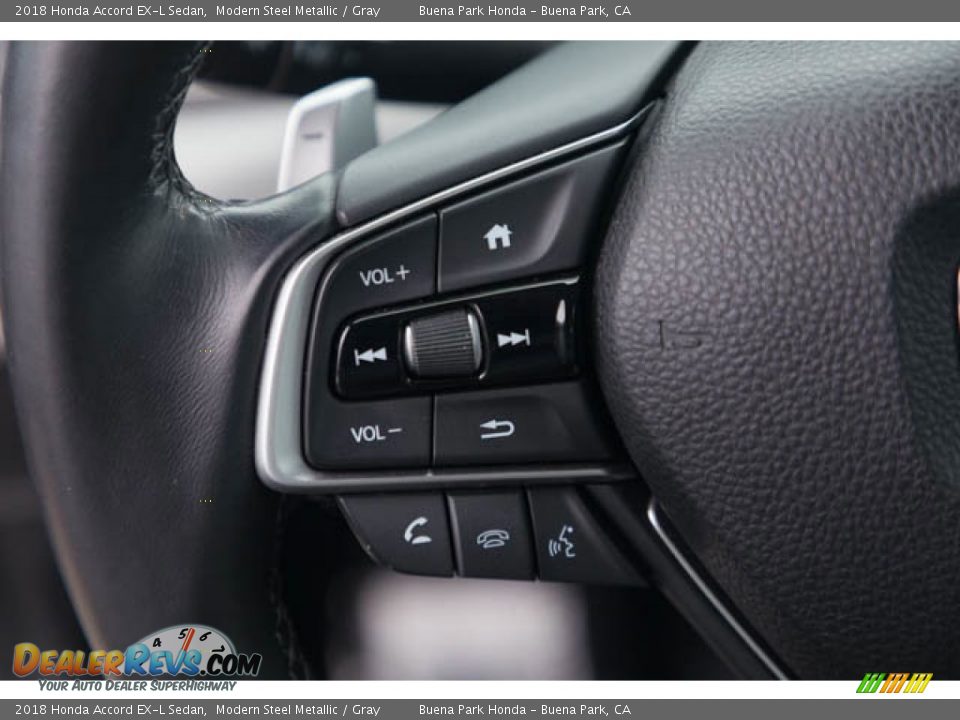 2018 Honda Accord EX-L Sedan Modern Steel Metallic / Gray Photo #14