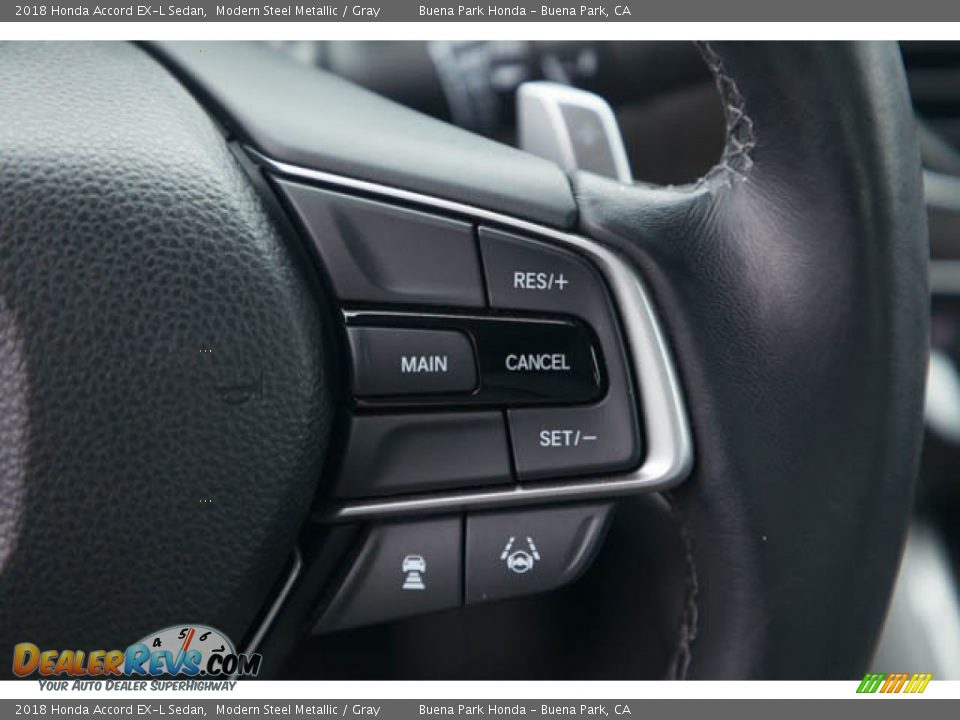 2018 Honda Accord EX-L Sedan Modern Steel Metallic / Gray Photo #15