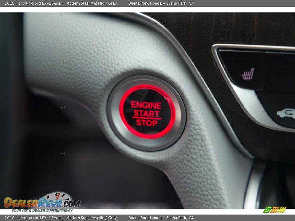 2018 Honda Accord EX-L Sedan Modern Steel Metallic / Gray Photo #16