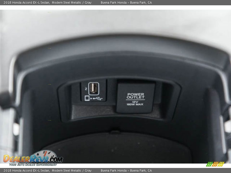 2018 Honda Accord EX-L Sedan Modern Steel Metallic / Gray Photo #18