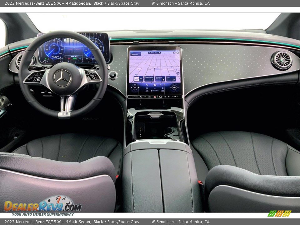 2023 Mercedes-Benz EQE 500+ 4Matic Sedan Black / Black/Space Gray Photo #6