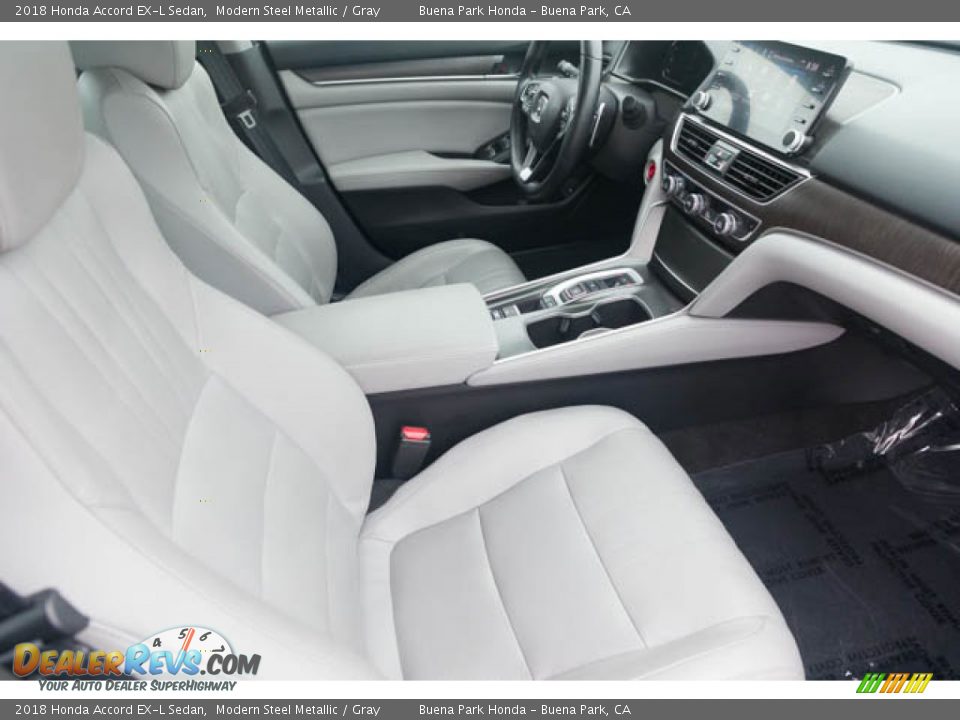 2018 Honda Accord EX-L Sedan Modern Steel Metallic / Gray Photo #24