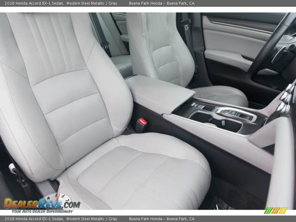 2018 Honda Accord EX-L Sedan Modern Steel Metallic / Gray Photo #25