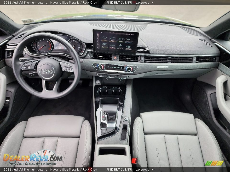 Rock Gray Interior - 2021 Audi A4 Premium quattro Photo #12