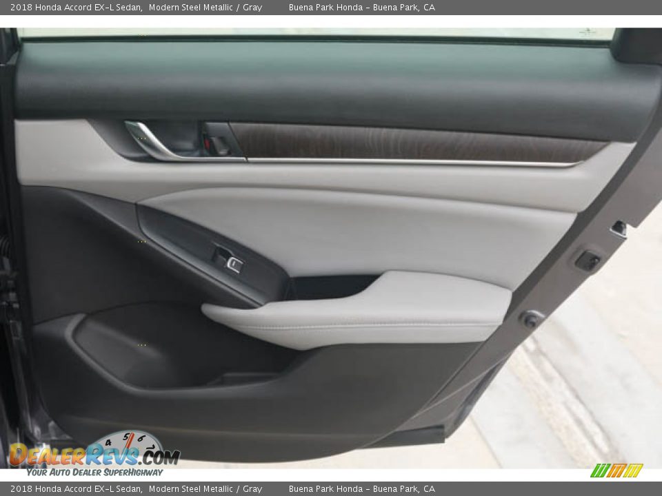 2018 Honda Accord EX-L Sedan Modern Steel Metallic / Gray Photo #33
