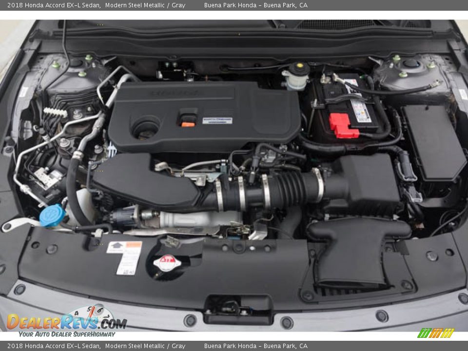 2018 Honda Accord EX-L Sedan Modern Steel Metallic / Gray Photo #35