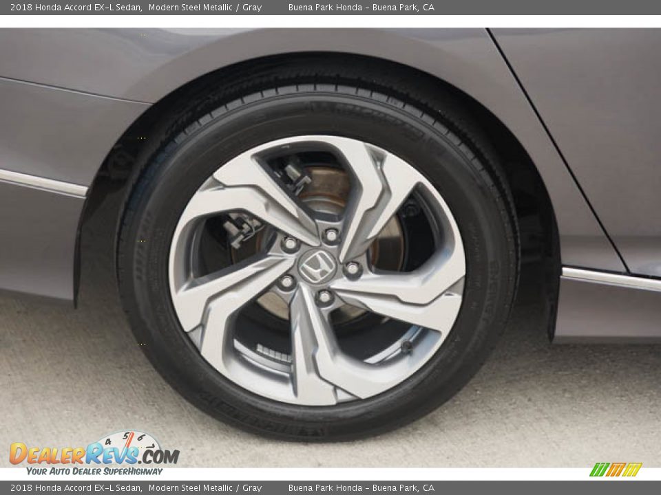2018 Honda Accord EX-L Sedan Modern Steel Metallic / Gray Photo #36