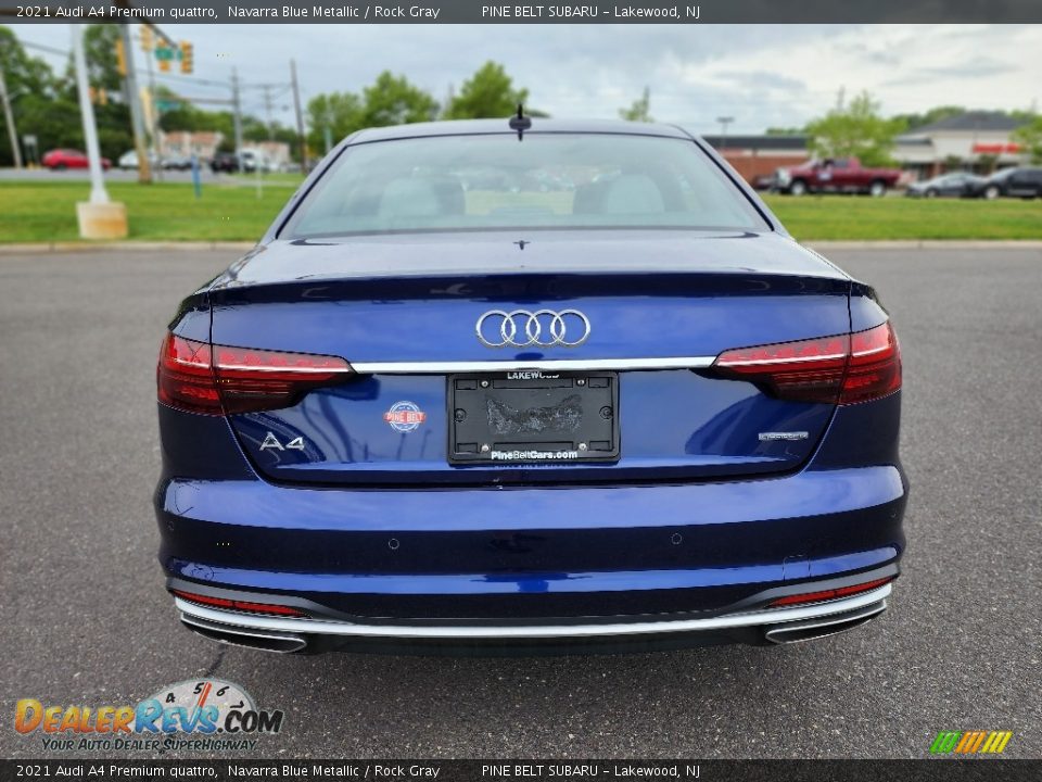 2021 Audi A4 Premium quattro Navarra Blue Metallic / Rock Gray Photo #18