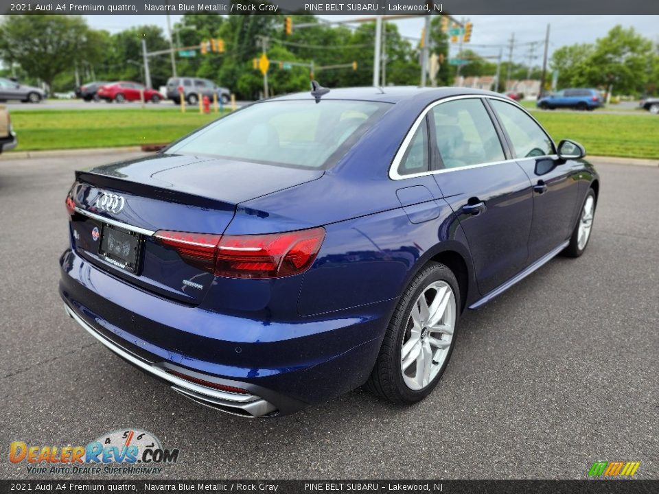 2021 Audi A4 Premium quattro Navarra Blue Metallic / Rock Gray Photo #19