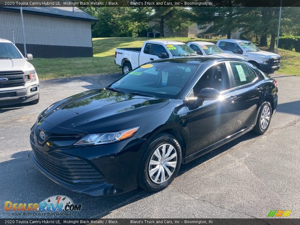 2020 Toyota Camry Hybrid LE Midnight Black Metallic / Black Photo #2