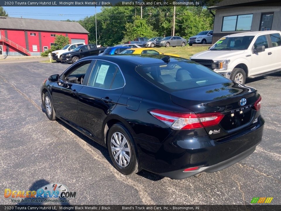 2020 Toyota Camry Hybrid LE Midnight Black Metallic / Black Photo #3