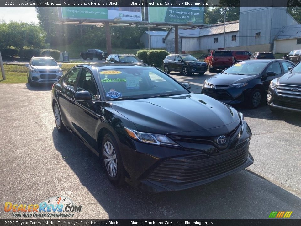 2020 Toyota Camry Hybrid LE Midnight Black Metallic / Black Photo #6