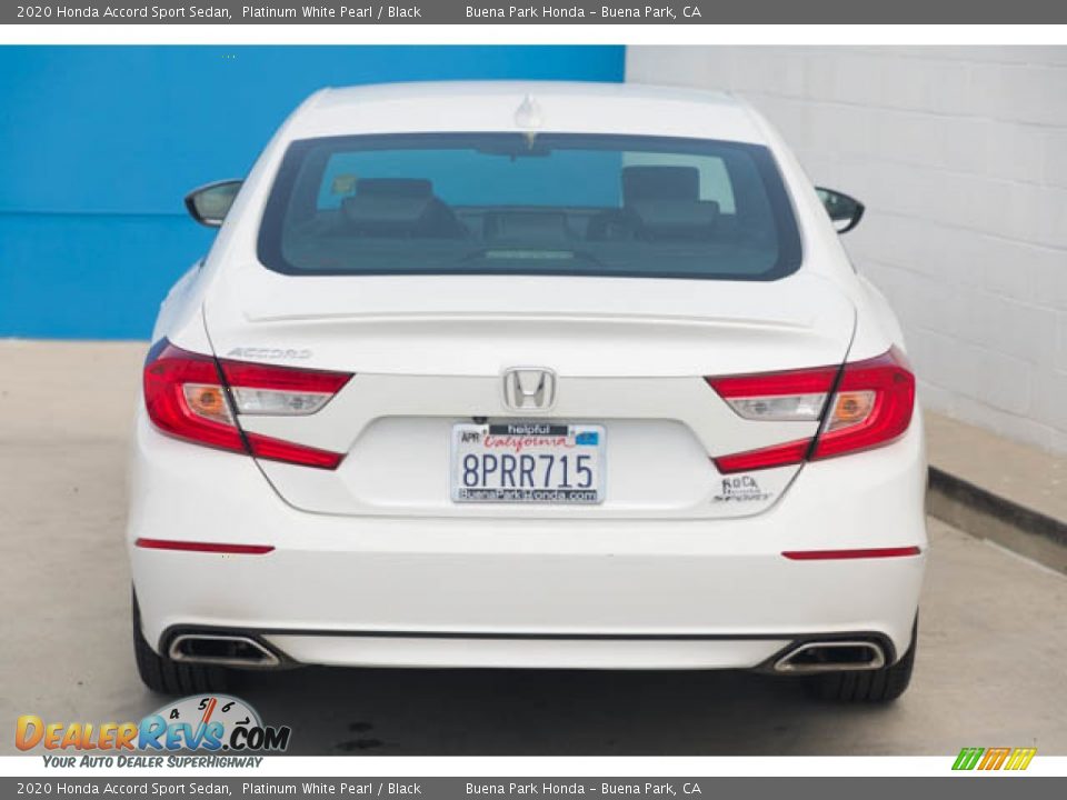 2020 Honda Accord Sport Sedan Platinum White Pearl / Black Photo #9