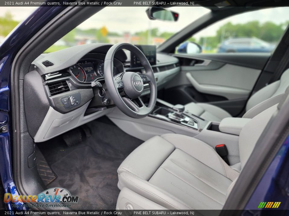 Rock Gray Interior - 2021 Audi A4 Premium quattro Photo #33