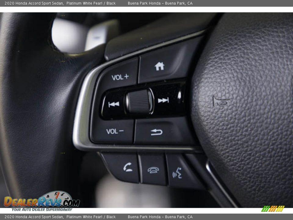 2020 Honda Accord Sport Sedan Platinum White Pearl / Black Photo #14