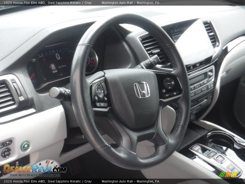 Dashboard of 2020 Honda Pilot Elite AWD Photo #14