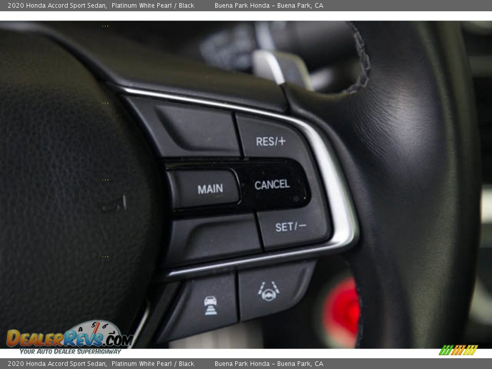 2020 Honda Accord Sport Sedan Platinum White Pearl / Black Photo #15