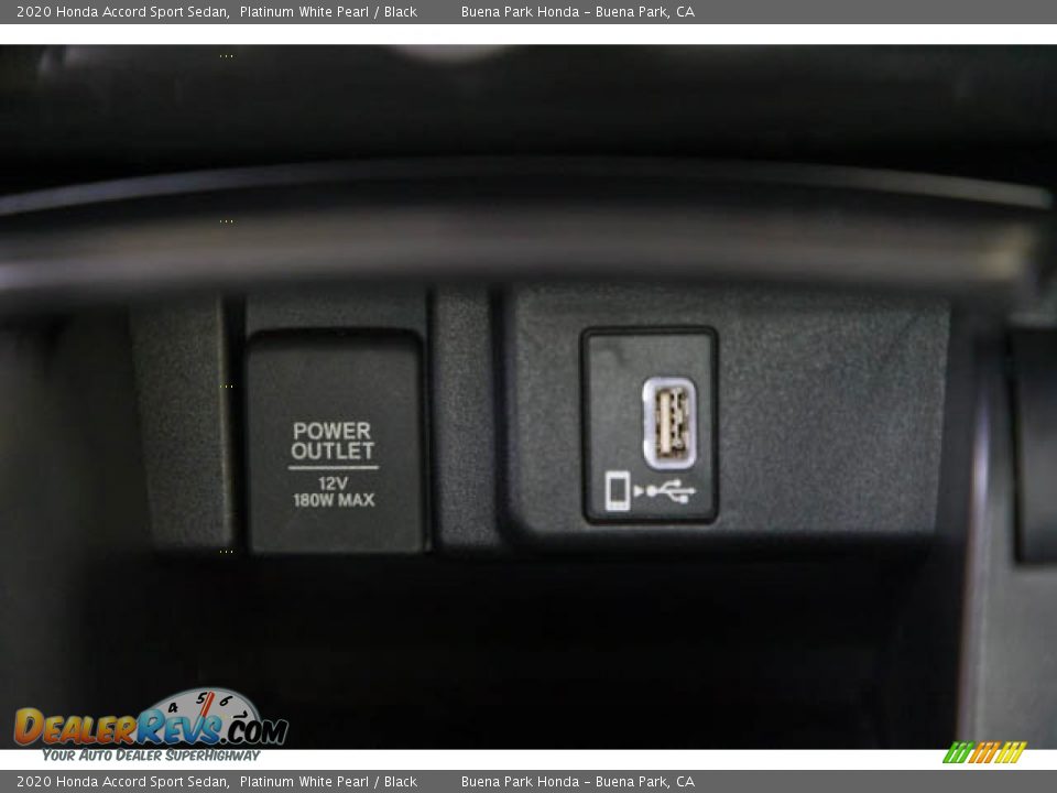 2020 Honda Accord Sport Sedan Platinum White Pearl / Black Photo #17
