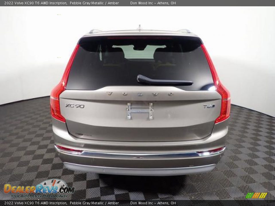 2022 Volvo XC90 T6 AWD Inscription Pebble Gray Metallic / Amber Photo #13