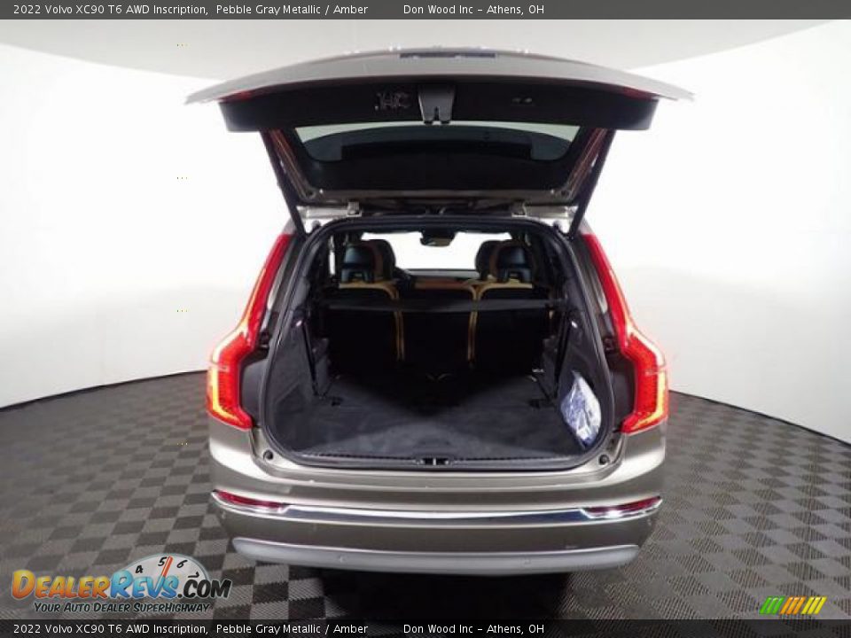 2022 Volvo XC90 T6 AWD Inscription Pebble Gray Metallic / Amber Photo #14