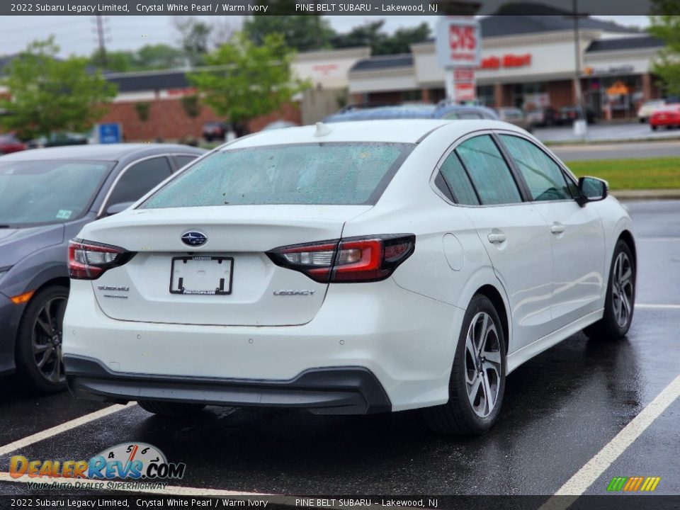 2022 Subaru Legacy Limited Crystal White Pearl / Warm Ivory Photo #4