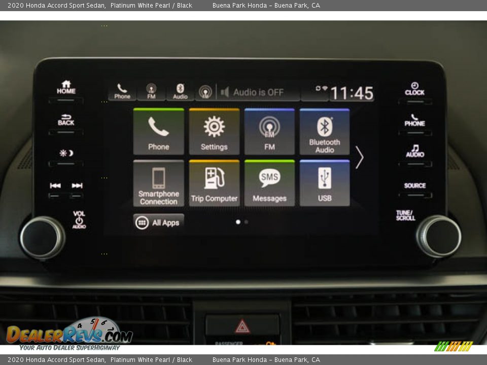 2020 Honda Accord Sport Sedan Platinum White Pearl / Black Photo #25