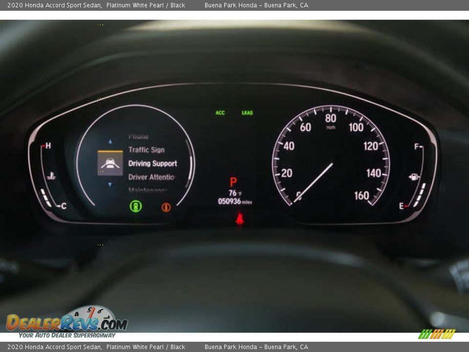2020 Honda Accord Sport Sedan Platinum White Pearl / Black Photo #27
