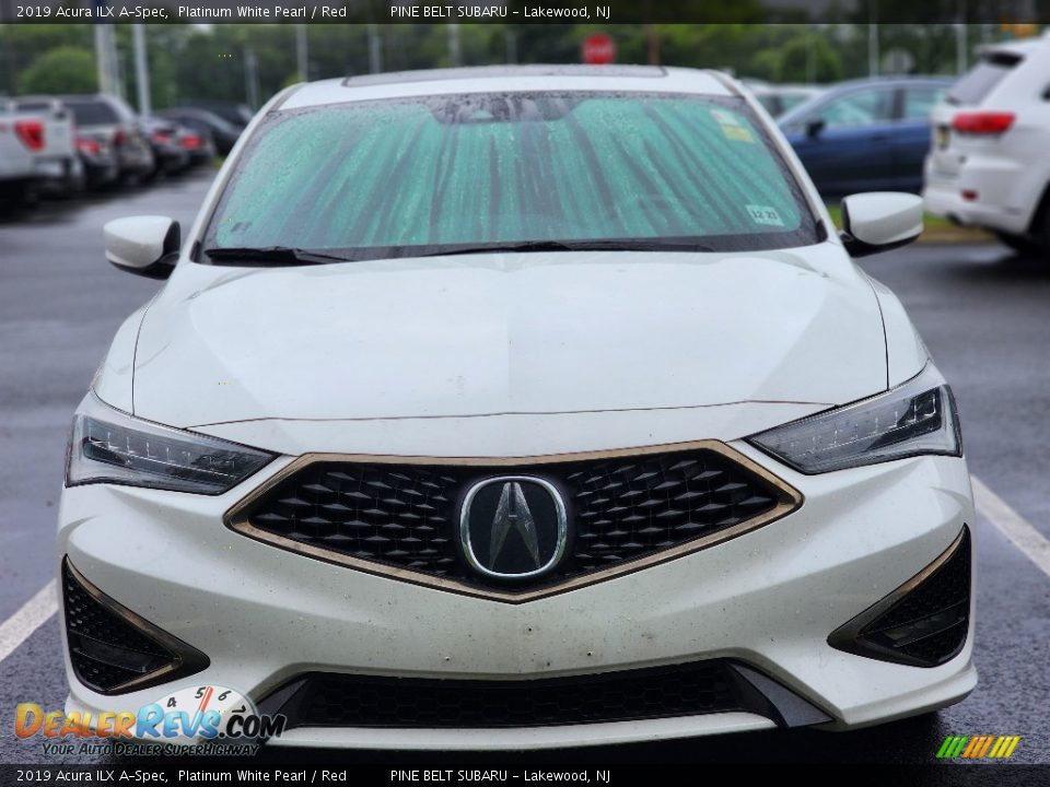 2019 Acura ILX A-Spec Platinum White Pearl / Red Photo #2